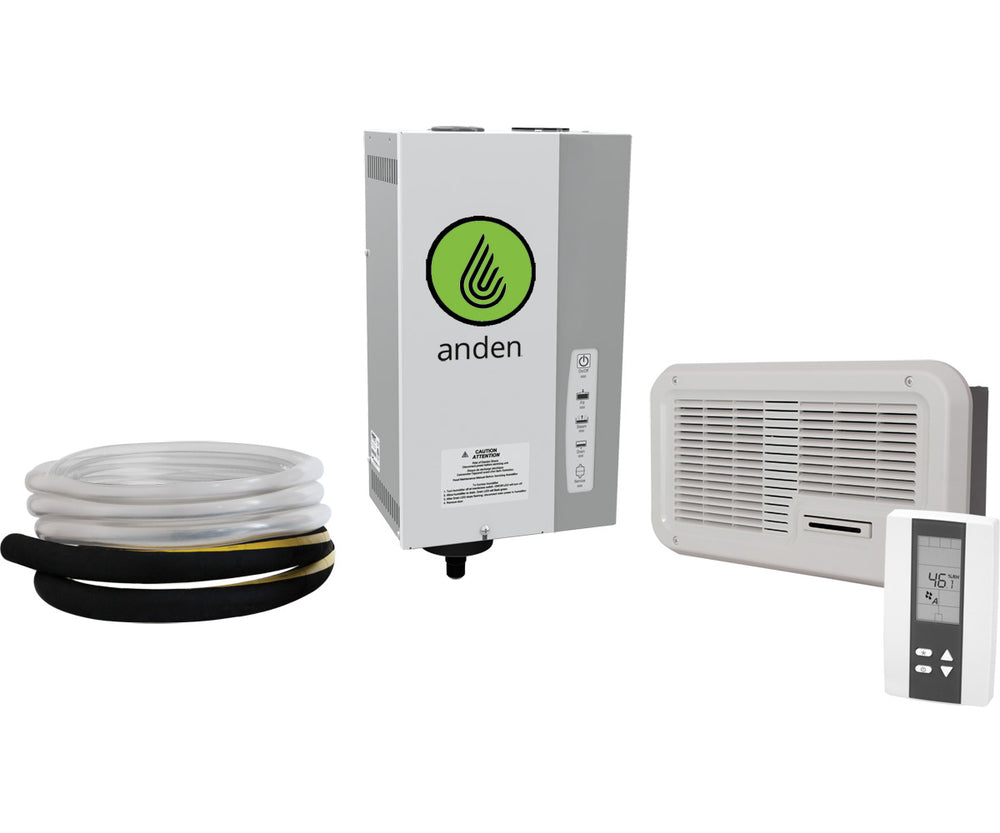 Anden Steam Humidifier with Fan Pack and Digital Humidistat
