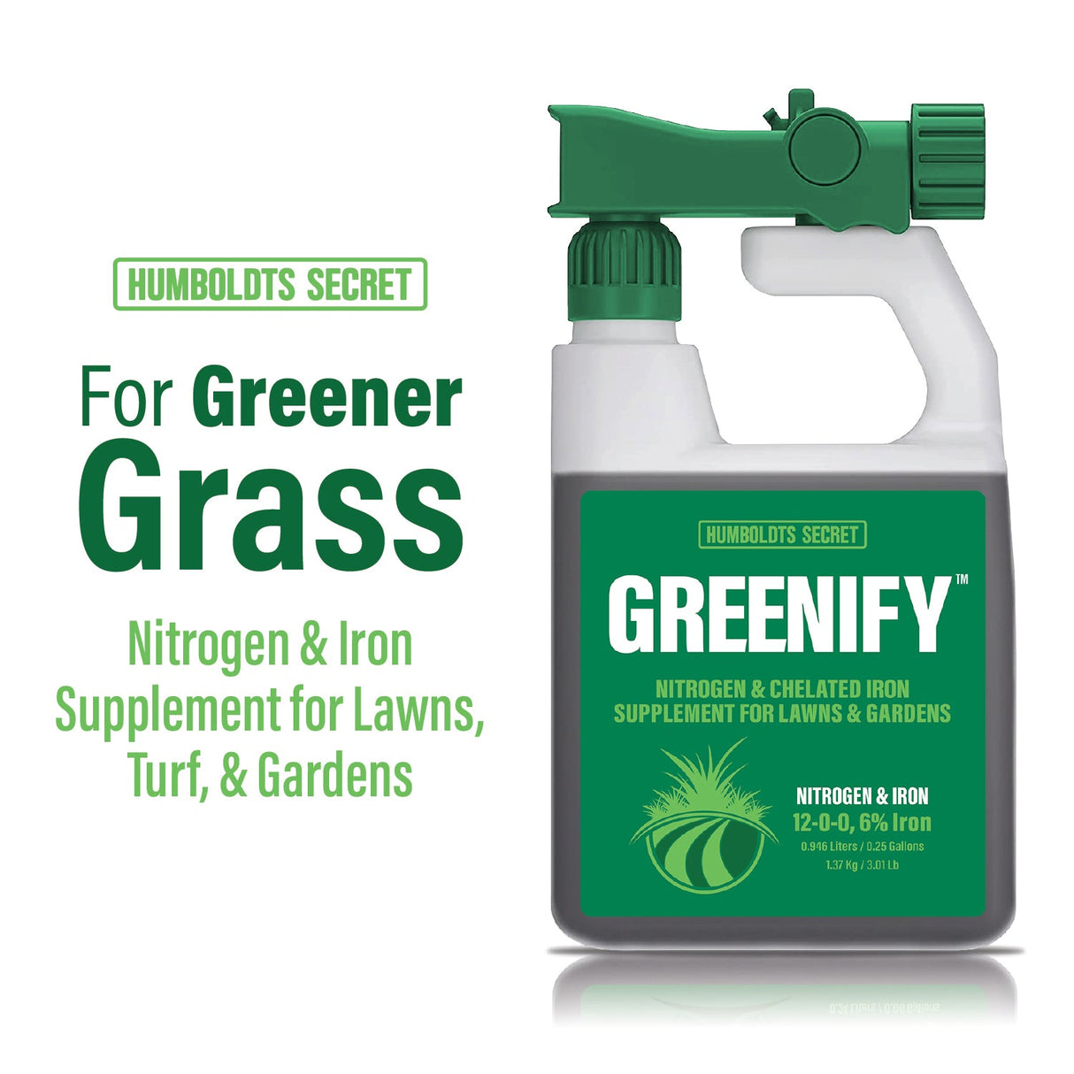 Humboldts Secret Greenify 12-0-0 with 6% Iron – Nitrogen & Iron Supplement