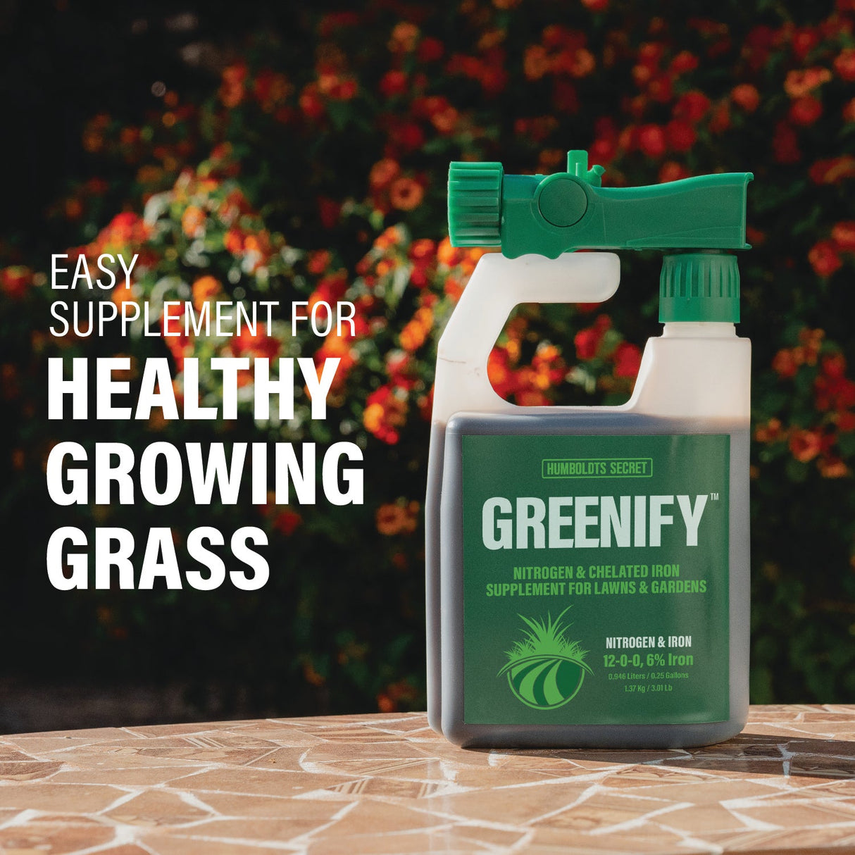 Humboldts Secret Greenify 12-0-0 with 6% Iron – Nitrogen & Iron Supplement