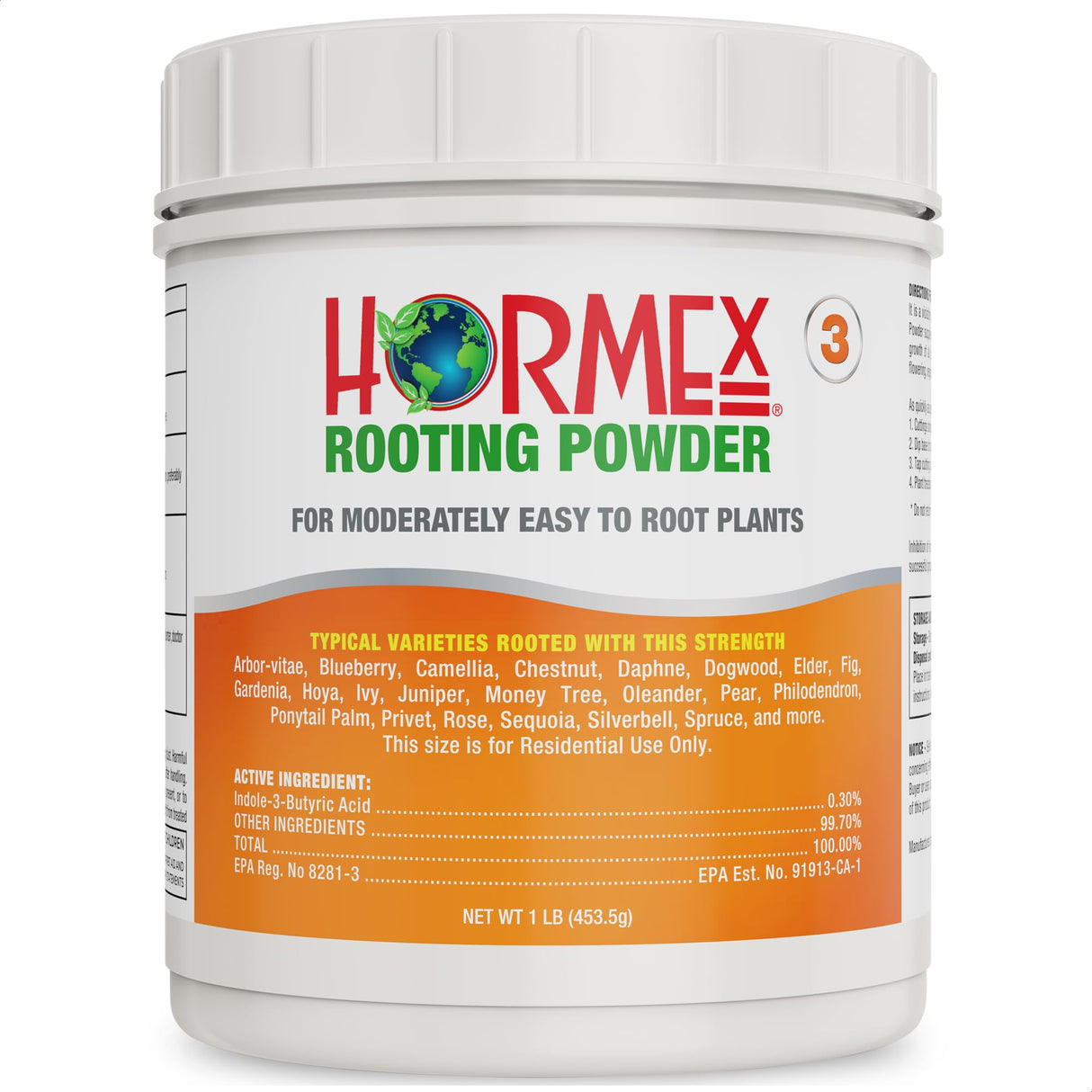 Hormex Rooting Powder #3 (0.30% IBA) – Rooting Hormone for Plant Cuttings