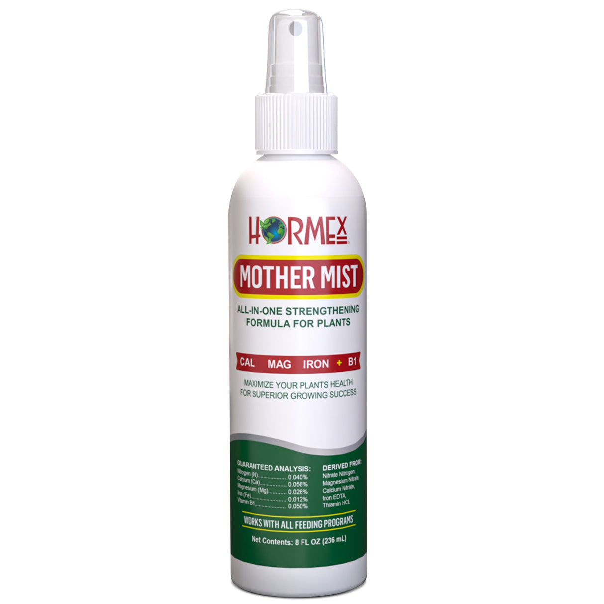 Hormex Mother Mist – Cal-Mag-Iron + B1 Plant Spray for Cloning & Growth