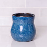 River Blue Ceramic Plant Pot with Removable Liner