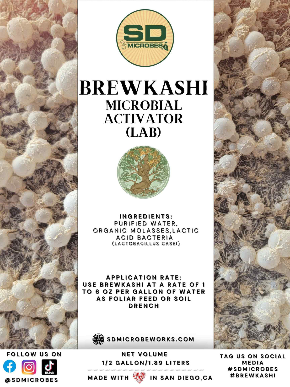 BrewKashi Liquid Bokashi, Lactic Acid Microbial Activator & DIY Bokashi Starter