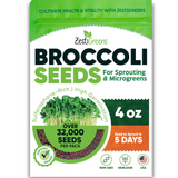 ZestiGreens Organic Broccoli Seeds – Sprouts & Microgreens