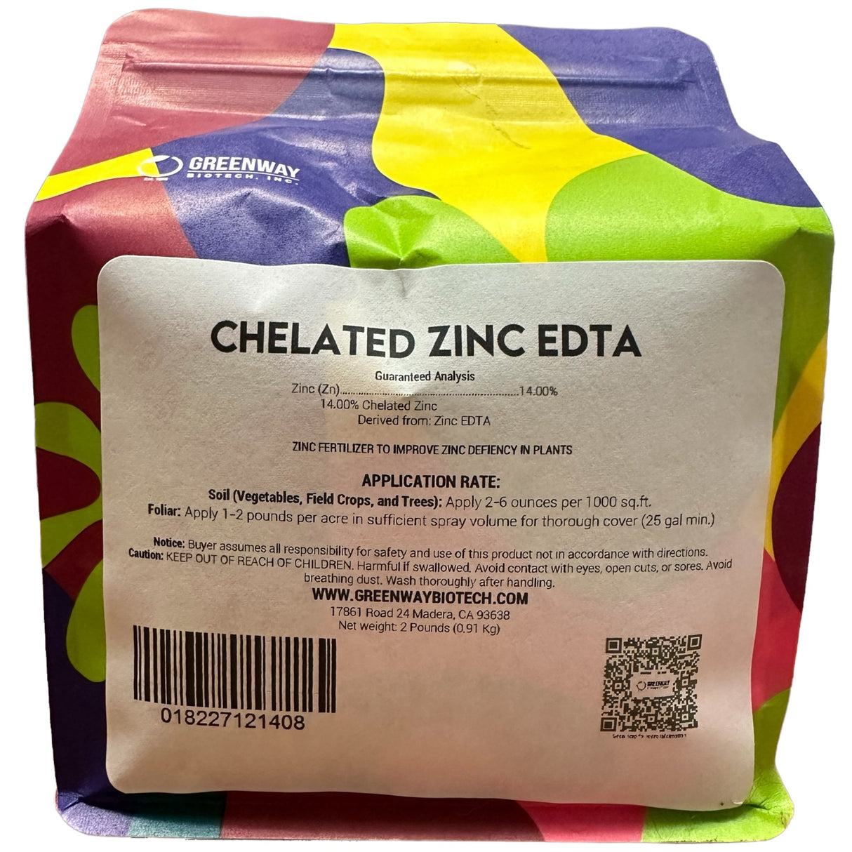 Chelated Zinc EDTA Fertilizer 14% Zinc – Water Soluble Micronutrient