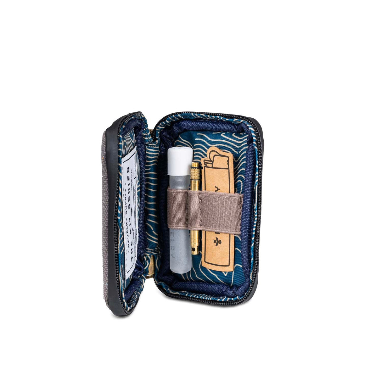 Revelry Supply The Chillum Kit – Smell Proof Lockable Padded Case with Glass Chillum & Tool