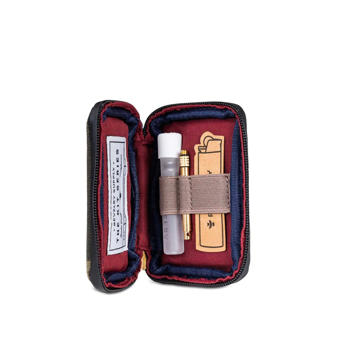 Revelry Supply The Chillum Kit – Smell Proof Lockable Padded Case with Glass Chillum & Tool