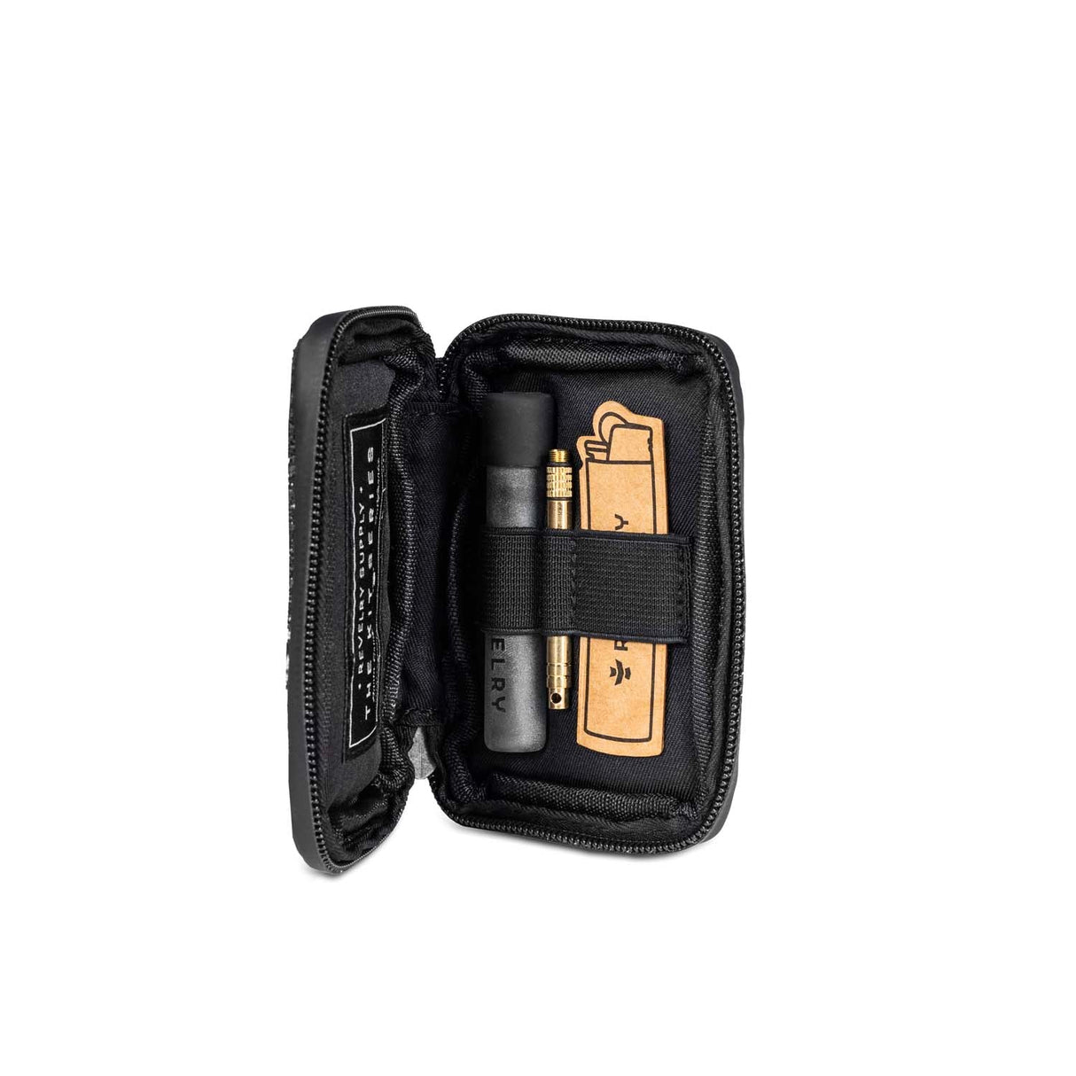 Revelry Supply The Chillum Kit – Smell Proof Lockable Padded Case with Glass Chillum & Tool