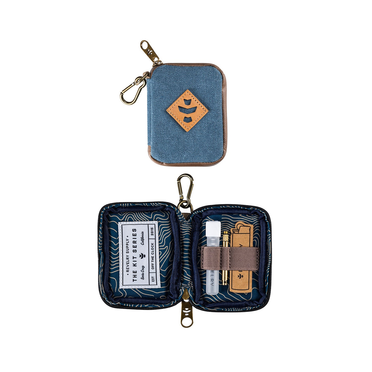Revelry Supply The Chillum Kit – Smell Proof Lockable Padded Case with Glass Chillum & Tool