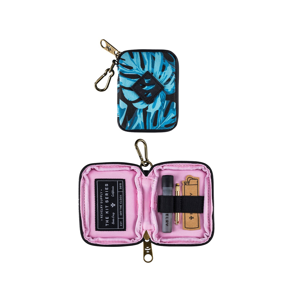 Revelry Supply The Chillum Kit – Smell Proof Lockable Padded Case with Glass Chillum & Tool