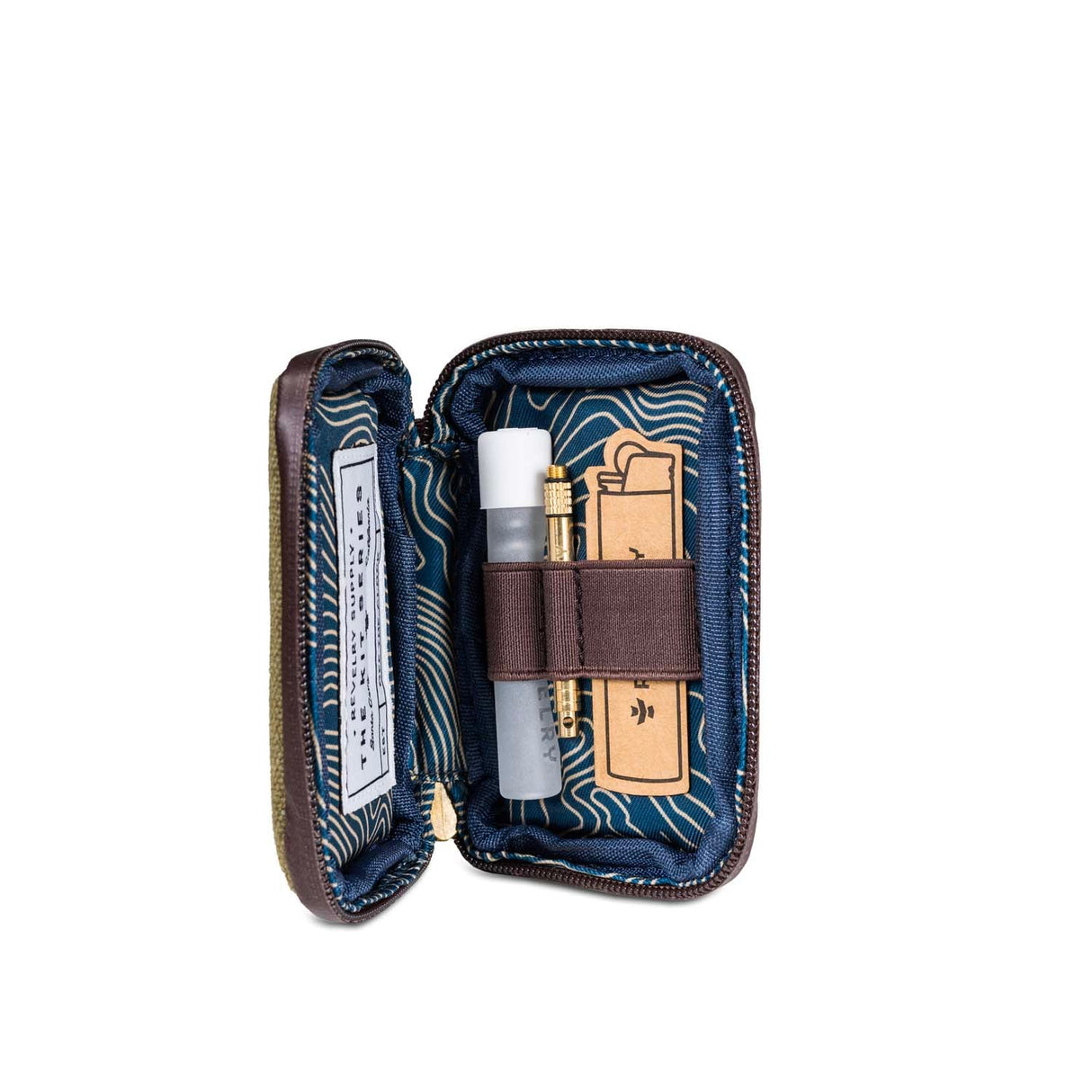 Revelry Supply The Chillum Kit – Smell Proof Lockable Padded Case with Glass Chillum & Tool