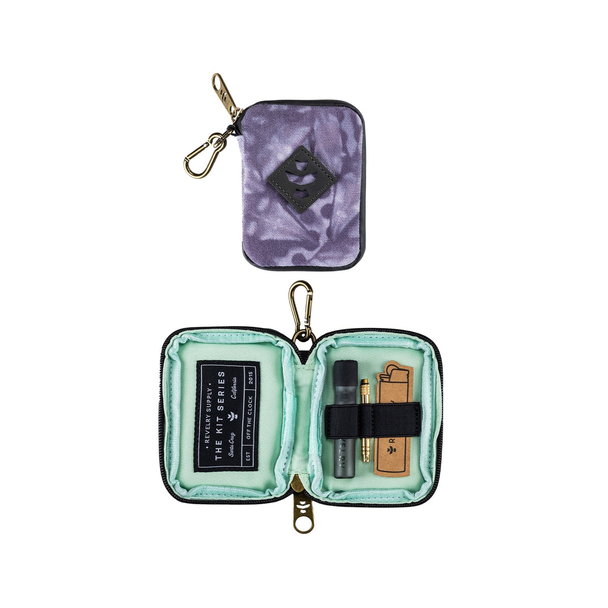 Revelry Supply The Chillum Kit – Smell Proof Lockable Padded Case with Glass Chillum & Tool