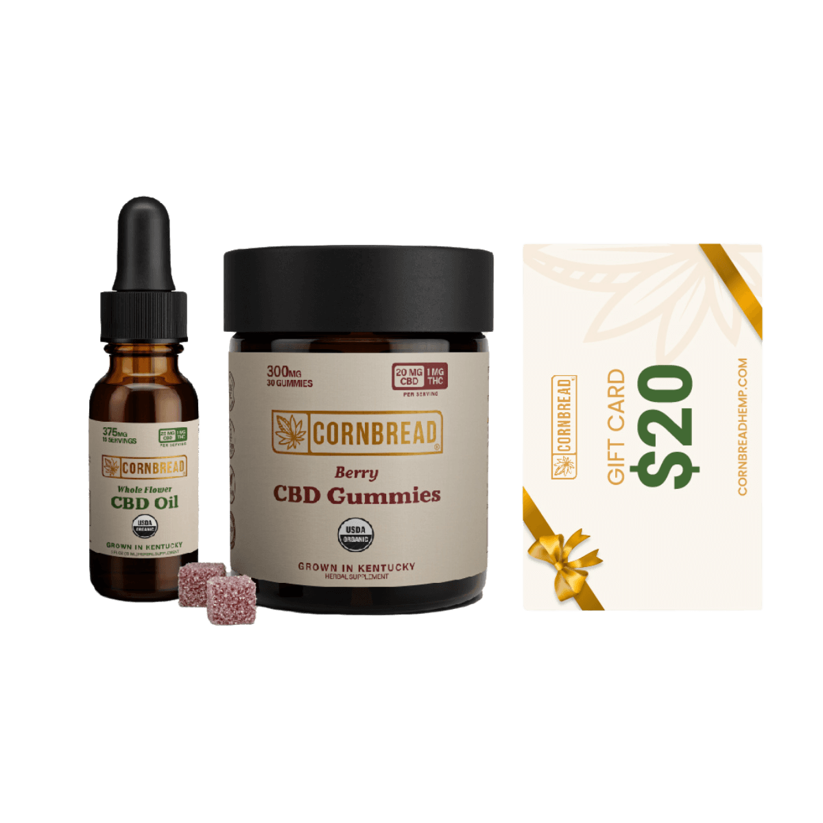 Cornbread Hemp® CBD Beginner's Bundle