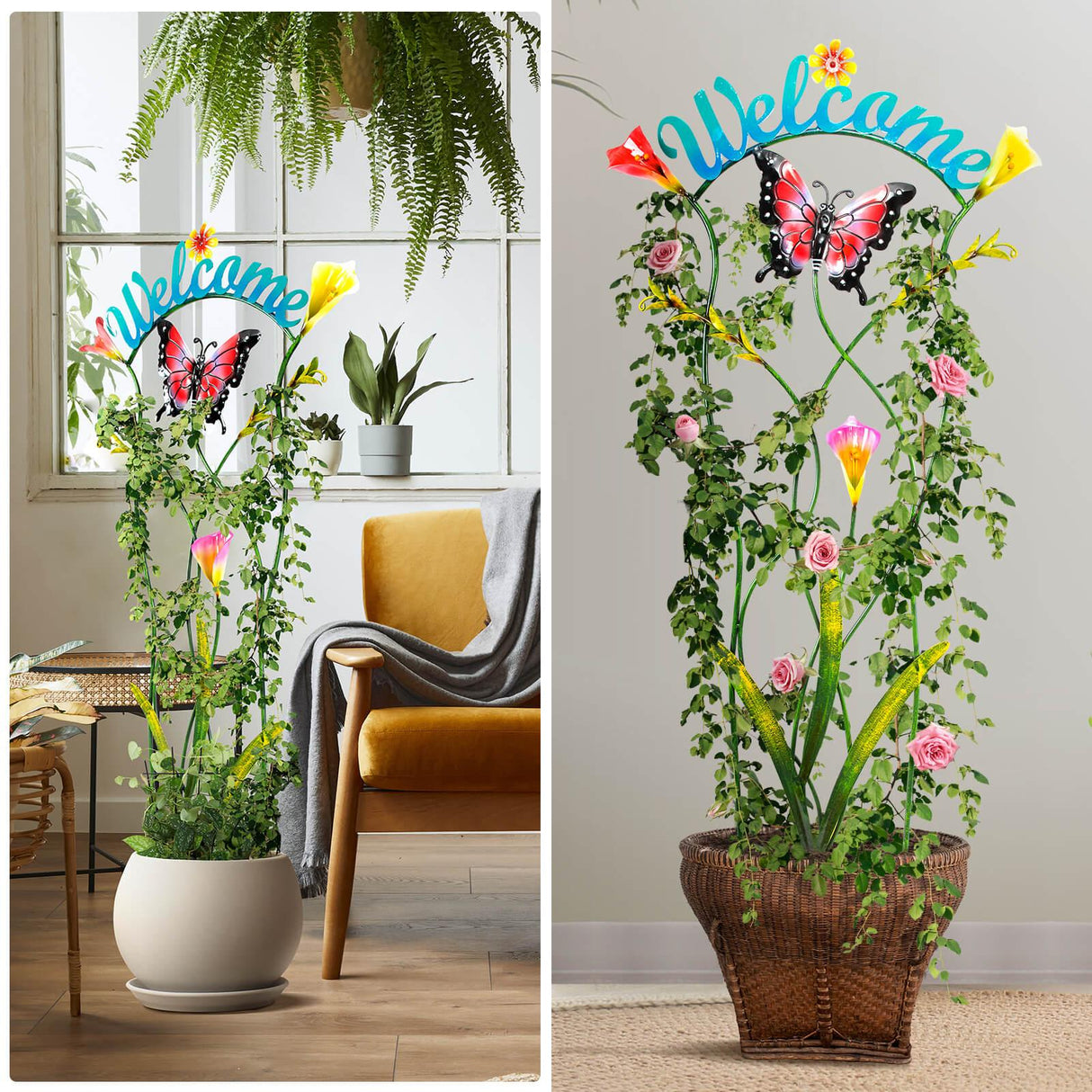 Olle Decorative Trellis – Durable Rustproof Plant Support for Climbing Plants