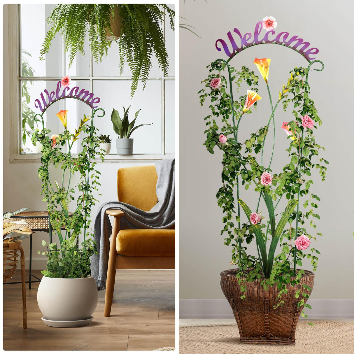 Olle Decorative Trellis – Durable Rustproof Plant Support for Climbing Plants