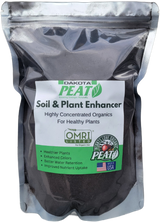 Dakota Peat soil and plant enhancer package with label on a white background