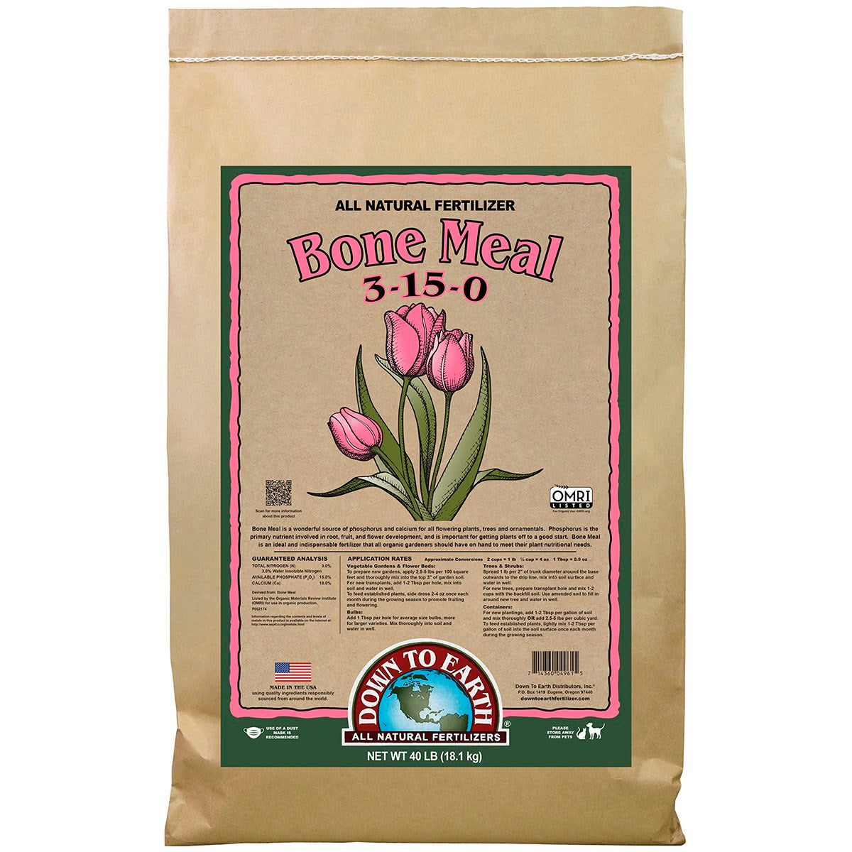Down To Earth 5 Lb. 3-15-0 Bone Meal