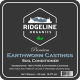 Ridgeline Organics Premium Earthworm Castings – Organic Soil Amendment