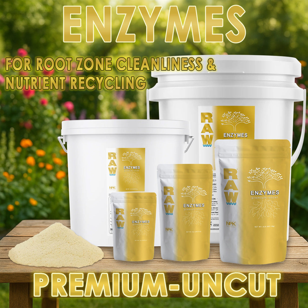 RAW Enzymes | Cellulase, Xylanase & Beta-Glucanase – Water-Soluble Enzyme Supplement