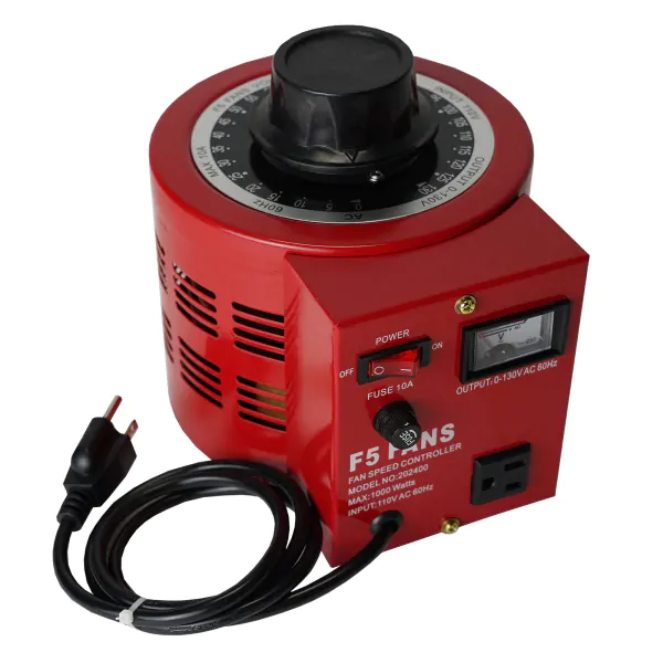 F5 Single Outlet Variable Voltage Speed Controller (10A 1000W 1kV)