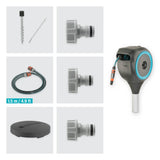 Gardena 50 ft. Hose Reel on Metal Spike – Frost-Protected Garden Hose Reel