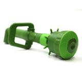 Green plastic sprinkler on a white background
