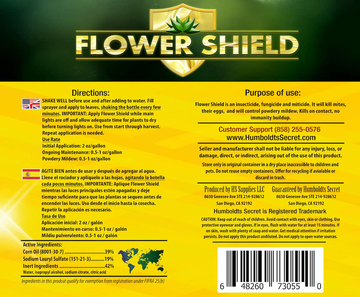 Humboldts Secret Flower Shield Natural Insecticide, Fungicide & Miticide