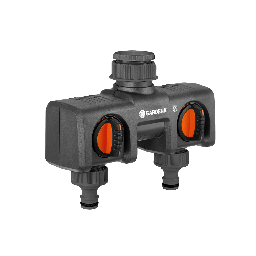 Gardena 2 Port Garden Hose Valve 08195 – Twin Tap Connector