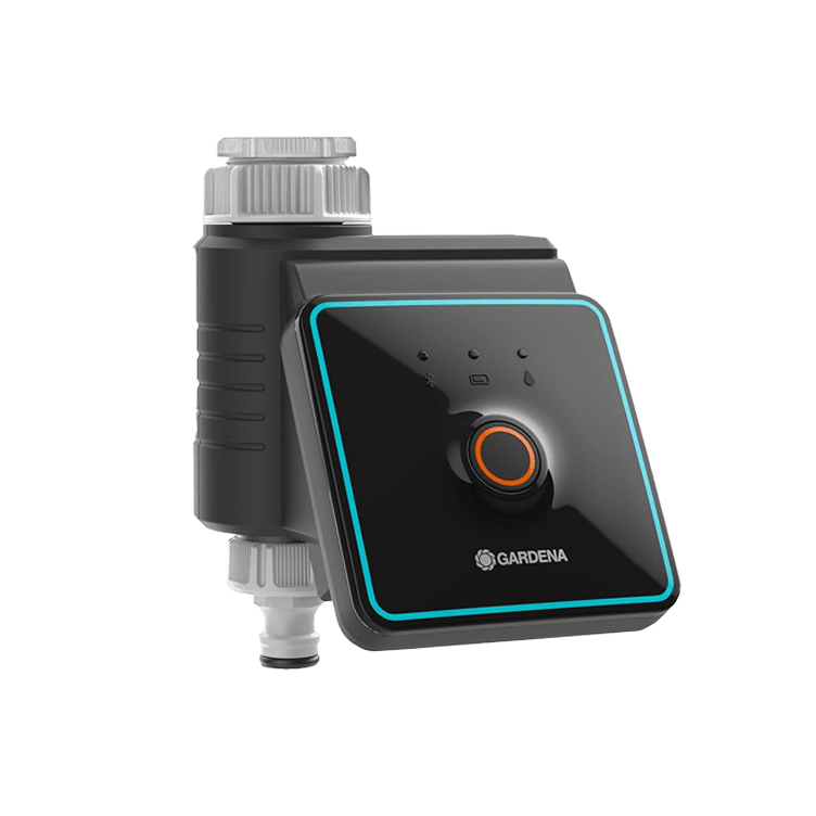 Gardena smart water control device on a transparent background