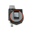 Gardena irrigation control valve with digital display on a transparent background