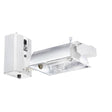 Metal halide light fixture on a white background
