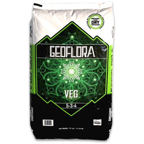 Bag of Geoflora Veg Organic Dry Fertilizer 25lb
