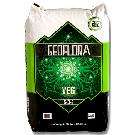 Bag of Geoflora Veg Organic Dry Fertilizer 50lb