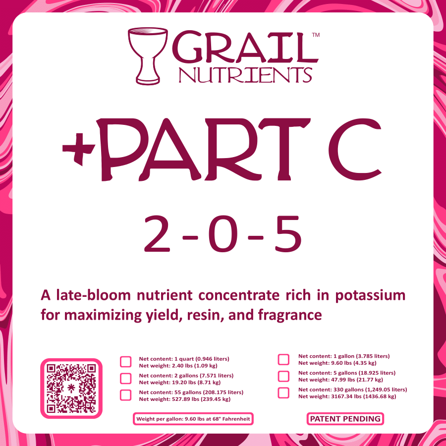 Grail Nutrients +Part C (2-0-5) Plant Fertilizer