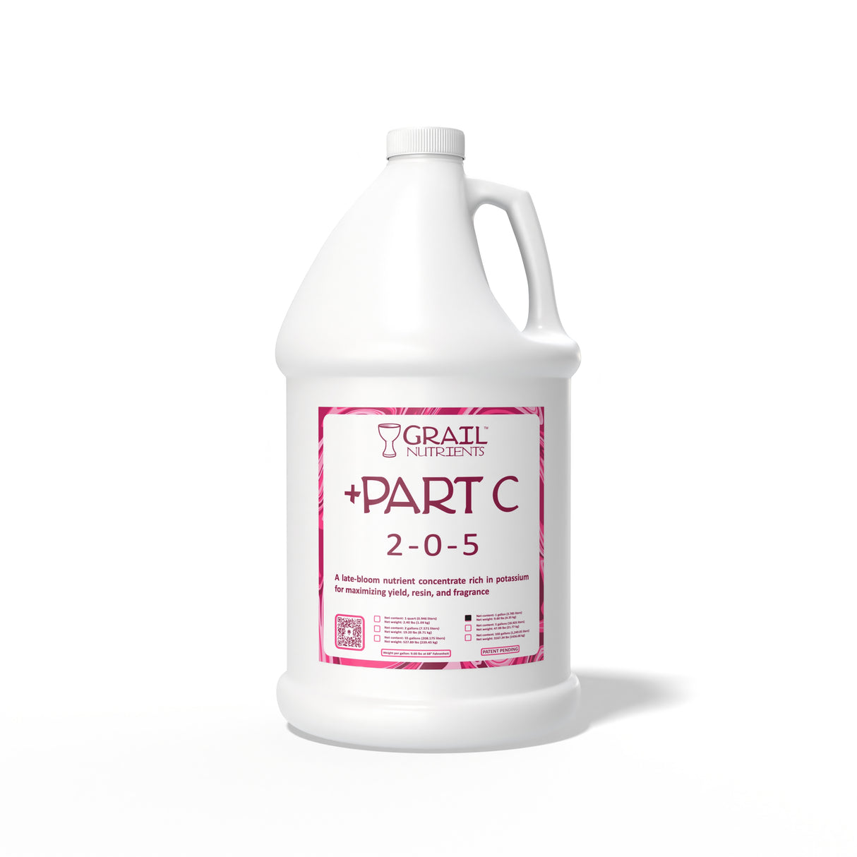 Grail Nutrients +Part C (2-0-5) Plant Fertilizer