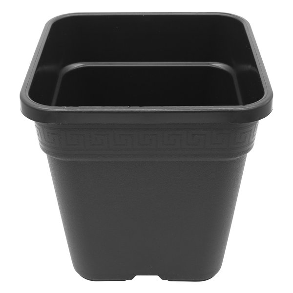 large square black plant pots Gro Pro Black Square Pot