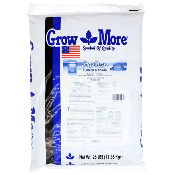 Grow More Sea Grow Flower and Bloom (4-26-26), 25 lbs.