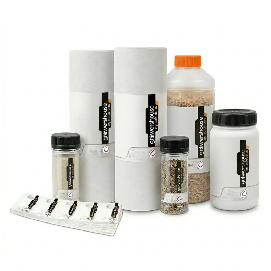 Collection of Gravenhurst spice containers and packaging on a white background