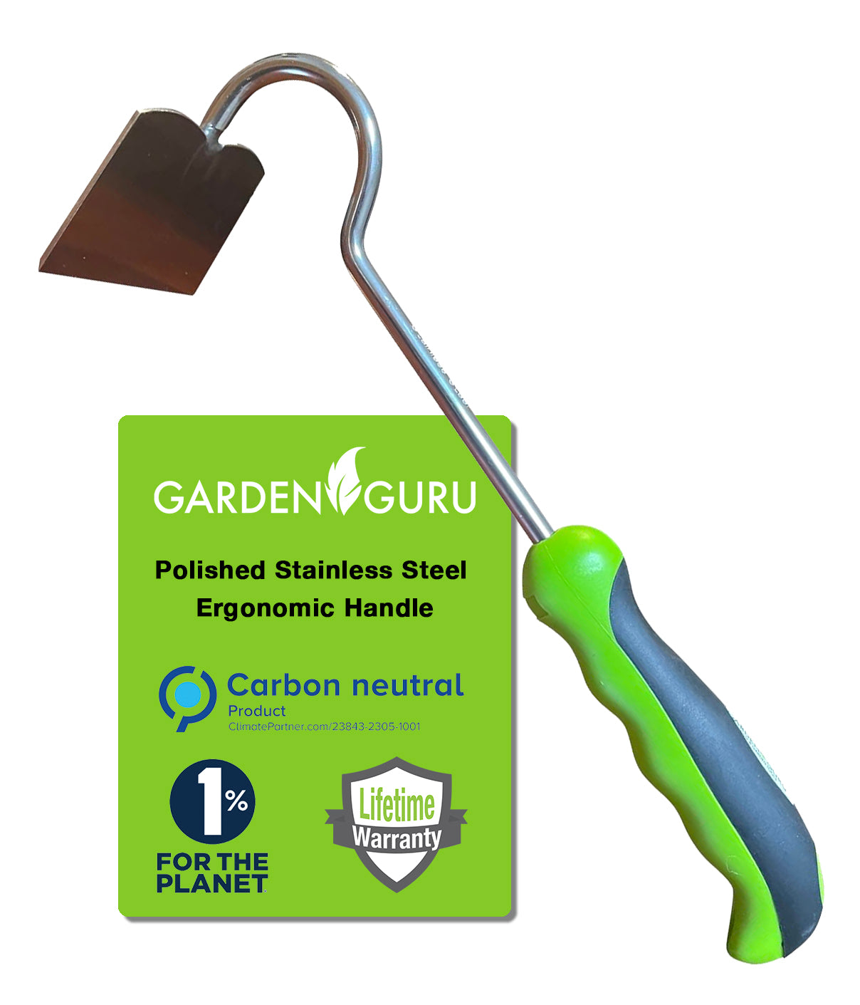 Garden Guru Stainless Steel Garden Hand Hoe