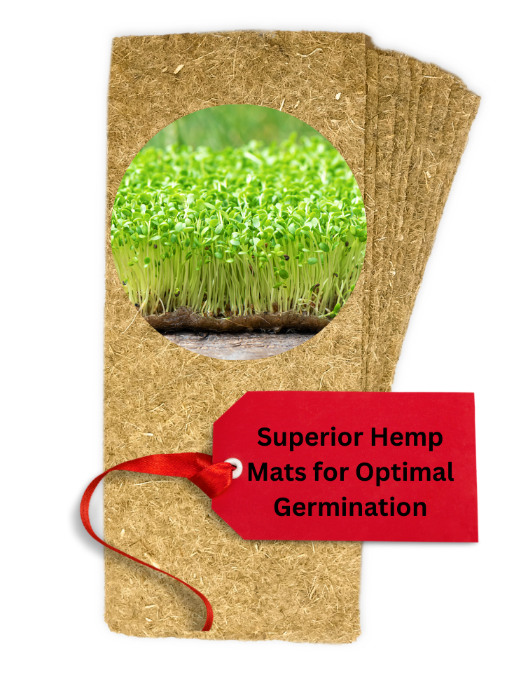 ZestiGreens Hemp Grow Mats – 10-Pack Microgreen Mats