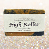 Natural Goat Milk Soap | High Roller - A Glitzy Shower Bar for Her