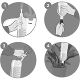 Blumat Bottle Adapter XL Plant Watering Stakes for Large Plants – 4 Pack