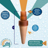 Blumat Bottle Adapter XL Plant Watering Stakes for Large Plants – 4 Pack