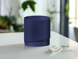 Mid-Century Ribbed 3D Printed Planter with Drainage & Saucer