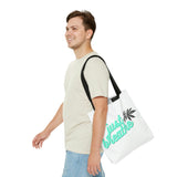 Just Breathe Cannabis Tote Bag