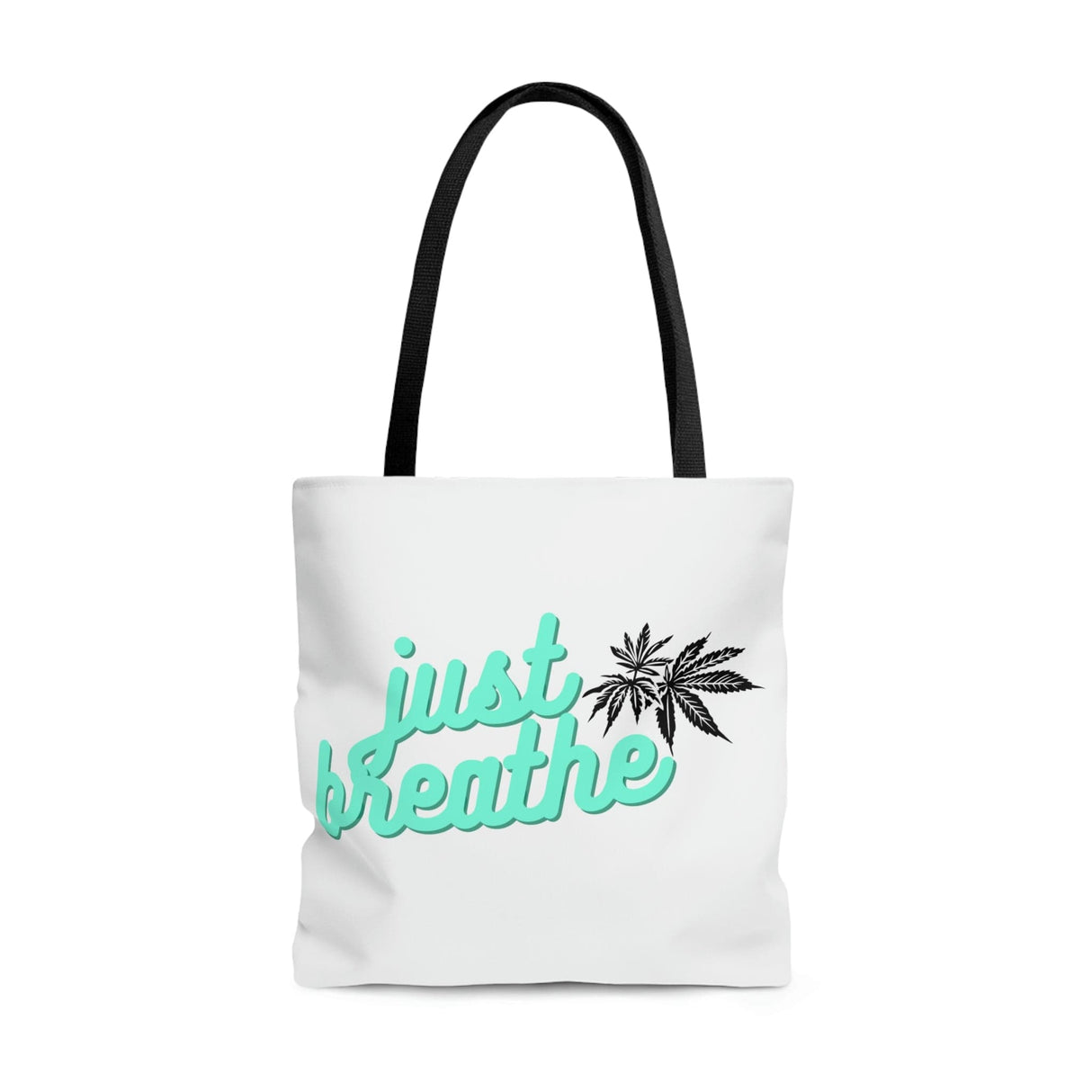 Just Breathe Cannabis Tote Bag
