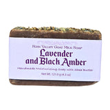 Handmade Goat Milk Soap | Moisturizing Lavender and Black Amber