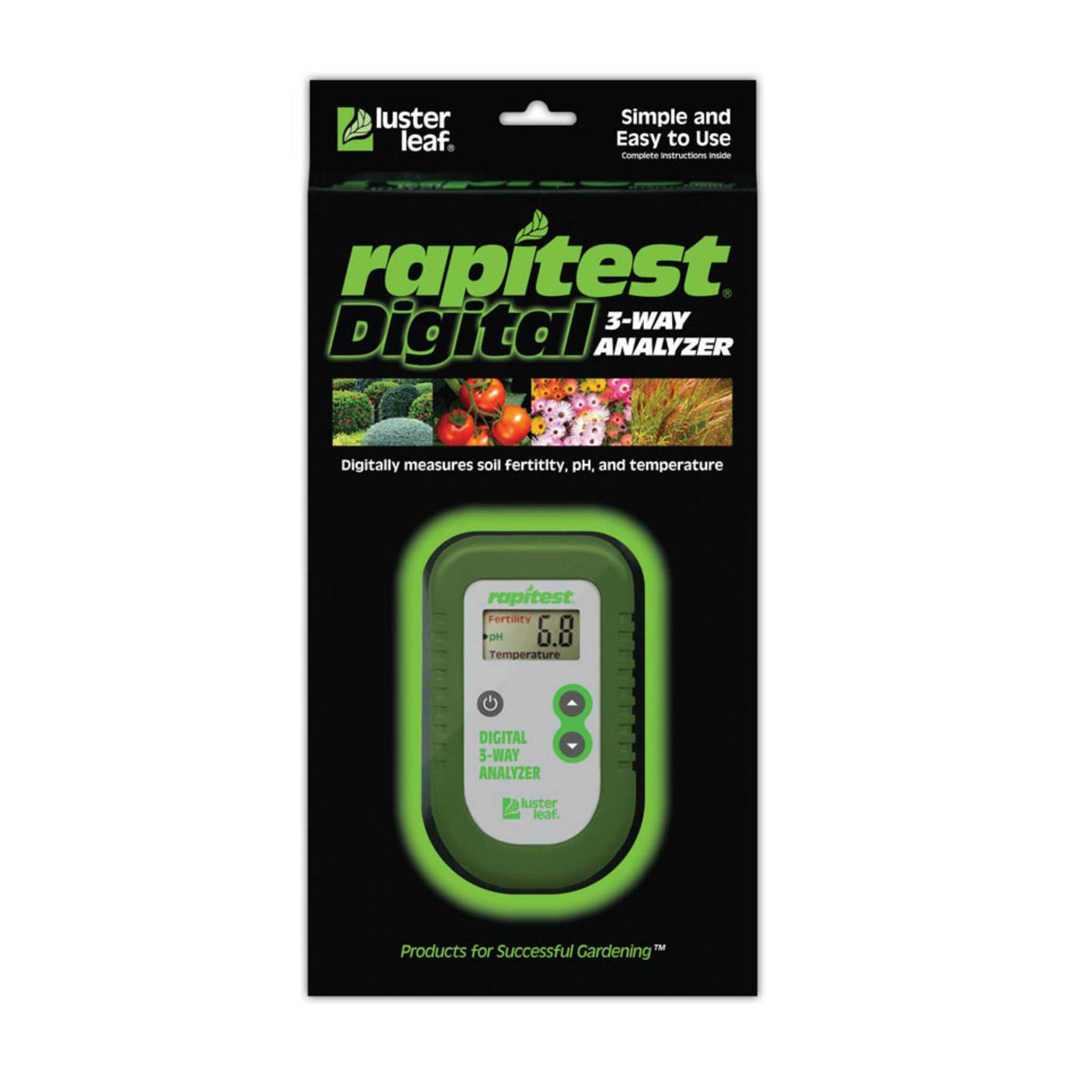 Luster Leaf Rapitest 3-Way Digital Soil Analyzer