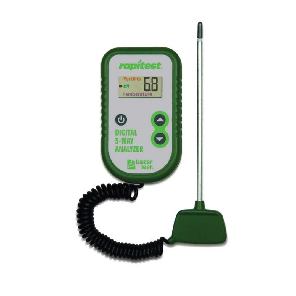 Luster Leaf Rapitest 3-Way Digital Soil Analyzer