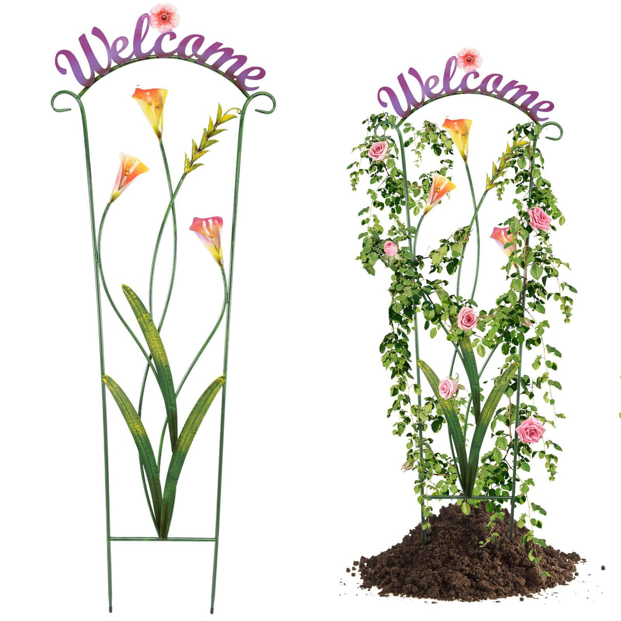 Olle Decorative Trellis – Durable Rustproof Plant Support for Climbing Plants